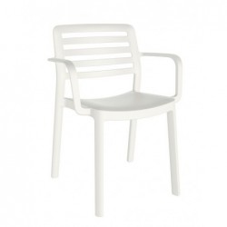 SILLA RESINA C/BRAZ BLANC WIND